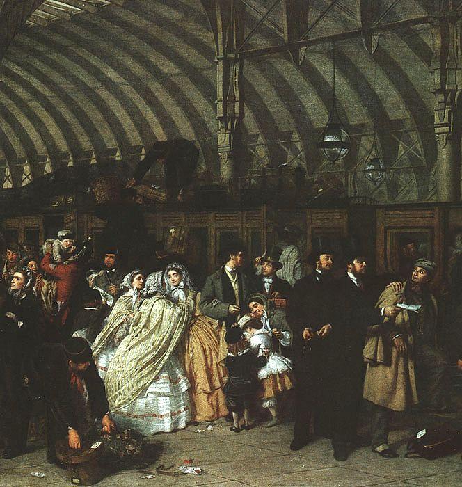 William Powell  Frith The Railway Station